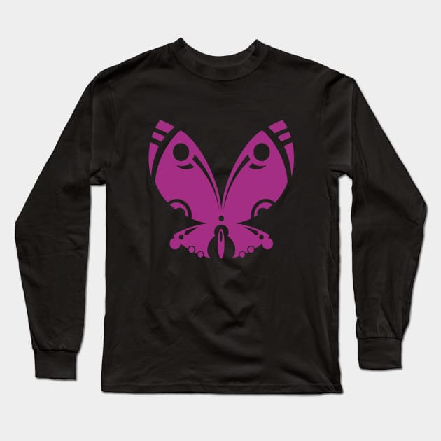 butterfly Long Sleeve T-Shirt by moonmorph